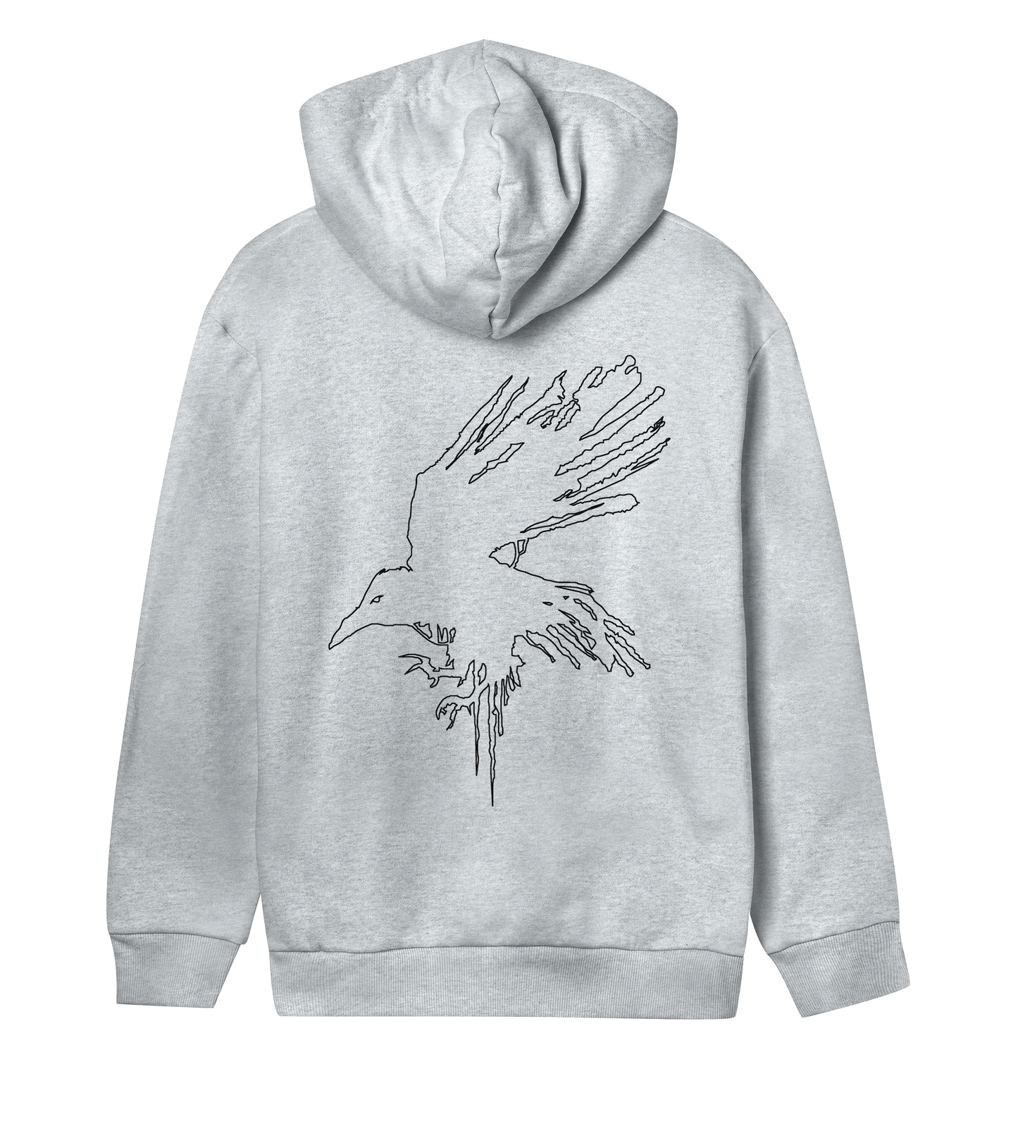 Crowsnest // Outline // Regular Women Hoodie // Grey